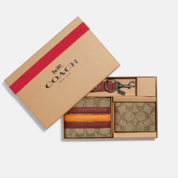 NWT Coach Men’s 3 in-1 Wallet boxed Gift set - Picture 7 of 7